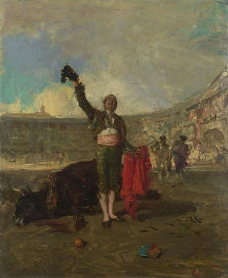 Mariano Fortuny y Marsal The Bull-Fighters Salute China oil painting art